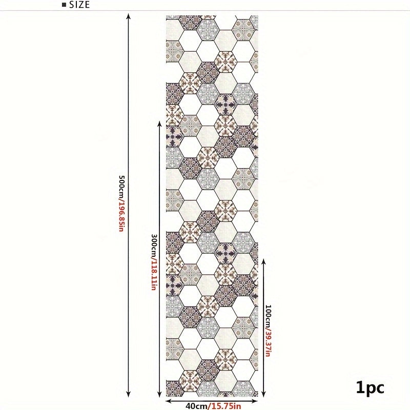 Thickened Simulation Tile Retro Pattern Floor Sticker Waterproof Home Decoration