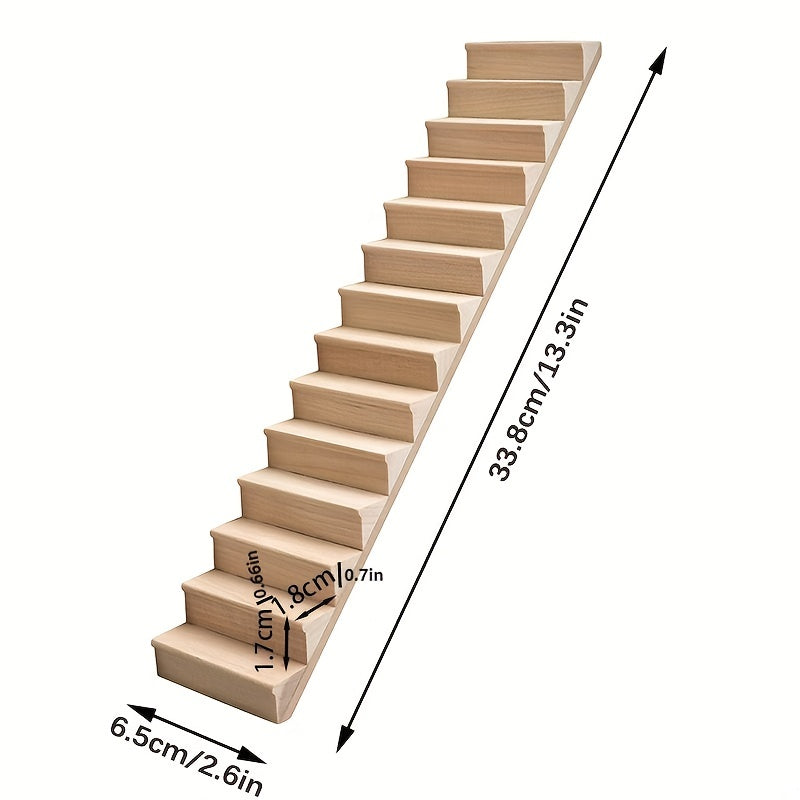 Mini Railless Stairs Doll House Decoration