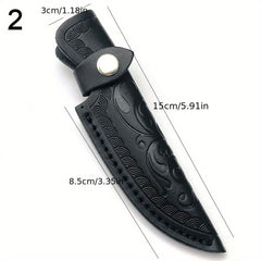 Leather Flashlight Belt Loop Scabbard Tool Holder