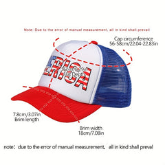 Merica Flag Baseball Cap Mesh Trucker Hat Adjustable Hip Hop Sun Hats