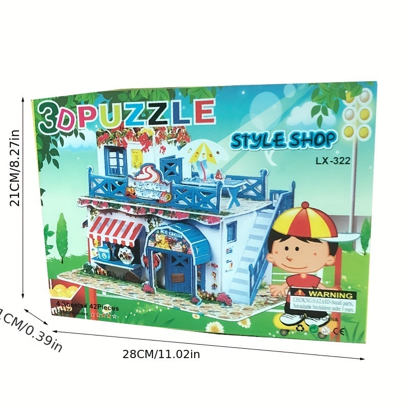 Large 28 Kids DIY 3D Puzzle Building Model Educational Toy