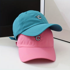 C Embroidery Baseball Cap Candy Casual Adjustable Dad Hats Unisex Couple Sun Hat