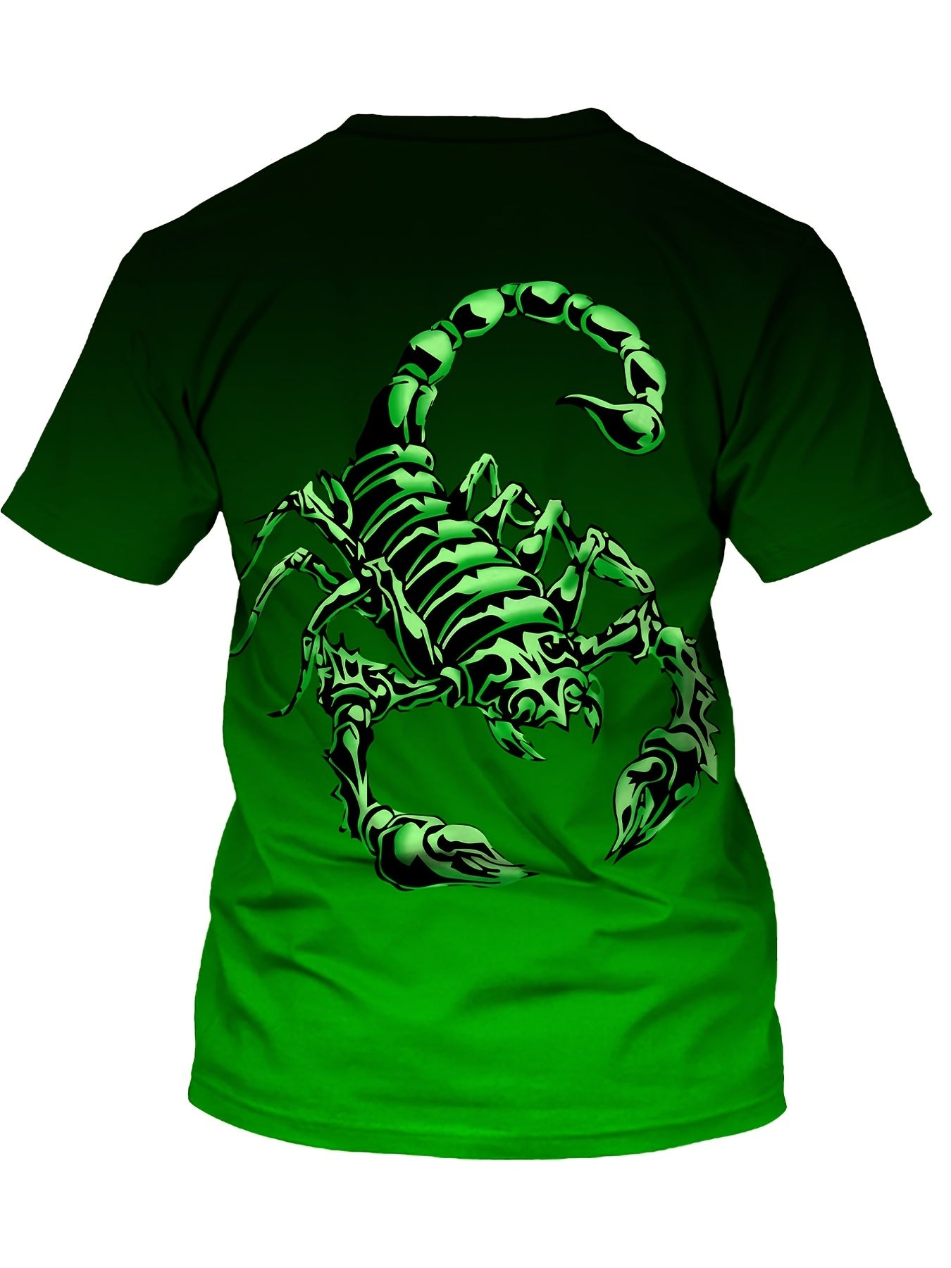 Men's 3D Scorpion Graphic T-shirt Active Stretch Novel Tee