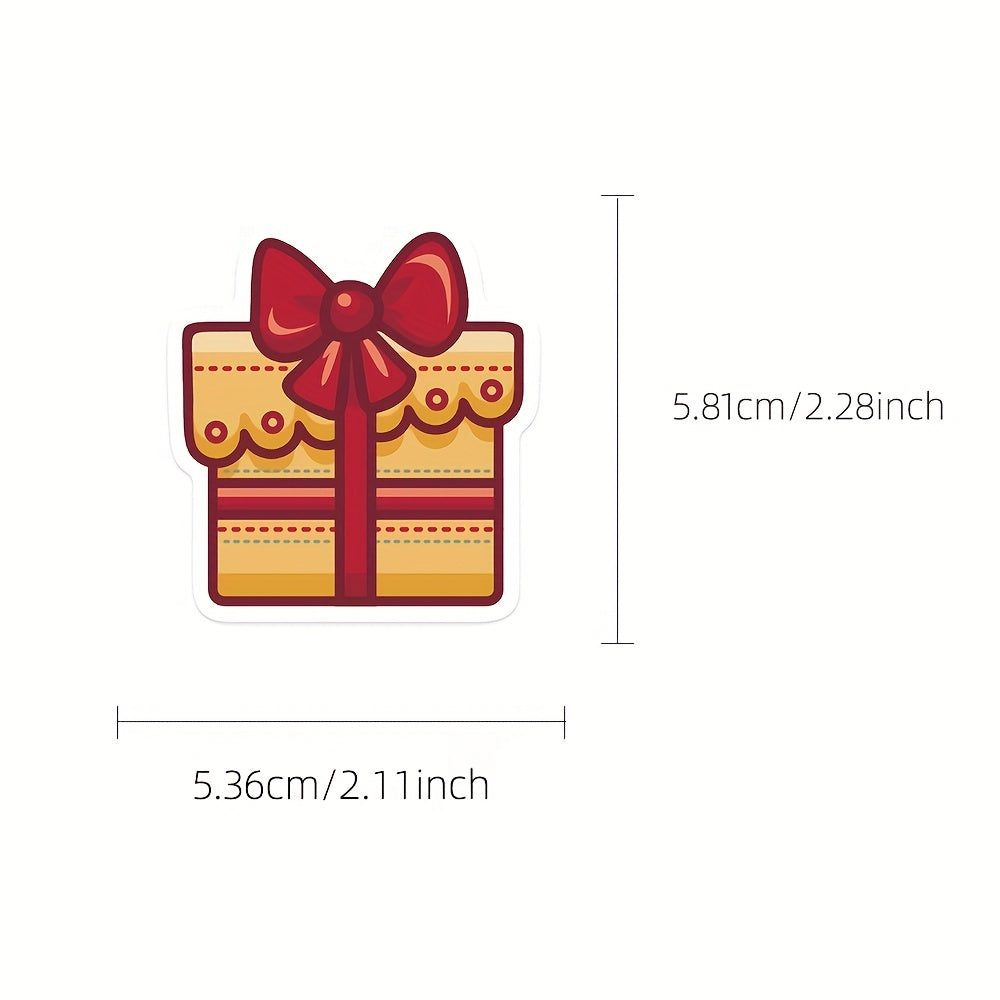 72pcs Cartoon Christmas Stickers Laptop Journal Mobile Phone Case Waterproof