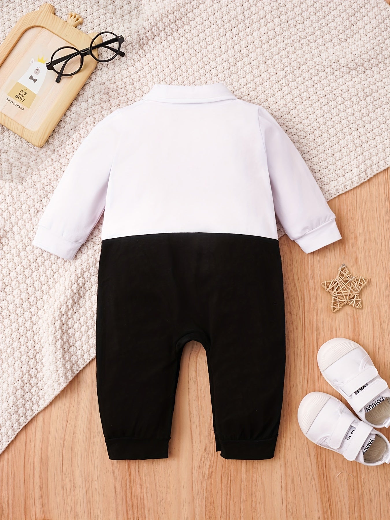 Plaid Pattern Baby Boys Onesie Rompers Soft Cotton Snap Bottom
