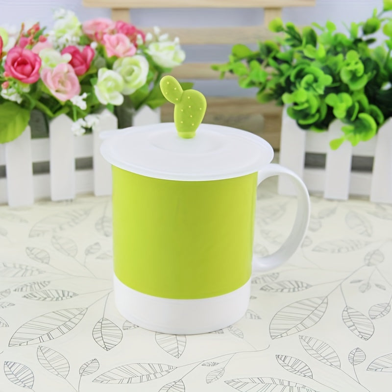 Cactus Silicone Cup Lids Creative Replaceable Coffee Cup Cover Mug Cover