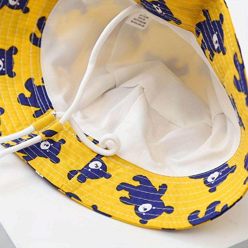 Kids Cartoon Fisherman Hat Breathable Outdoor Hats Boys Girls