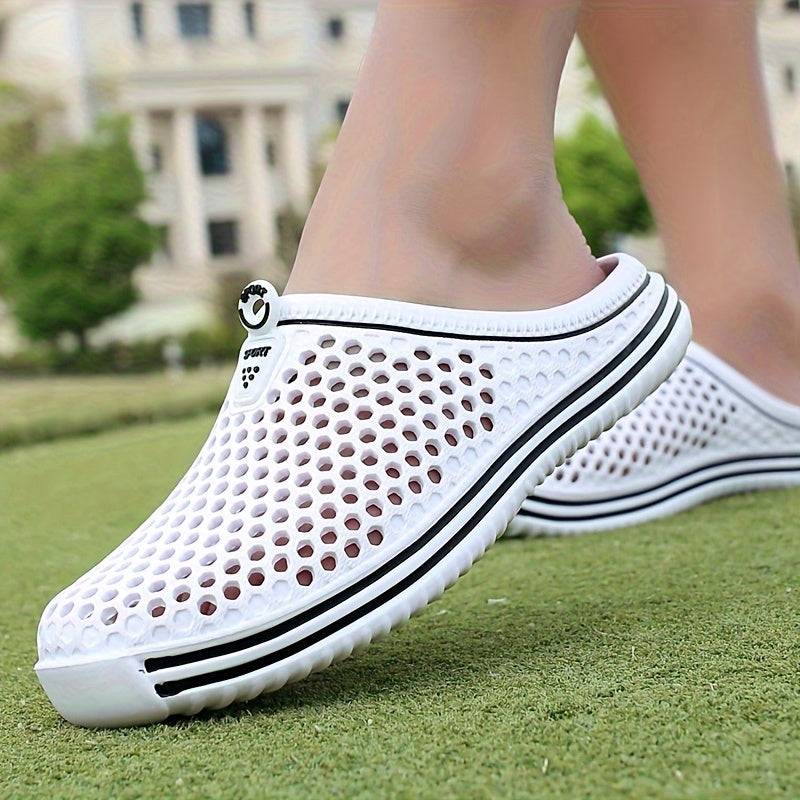 Women's Lightweight Solid Hole Shoes for Outdoor Comfort