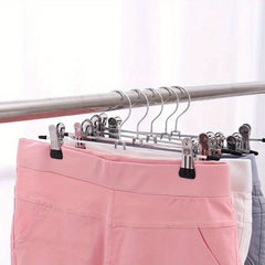 10pcs Stainless Steel Telescopic Pants Rack Hanger