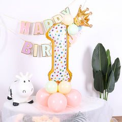 1pc Animal Number Aluminum Balloon Gift