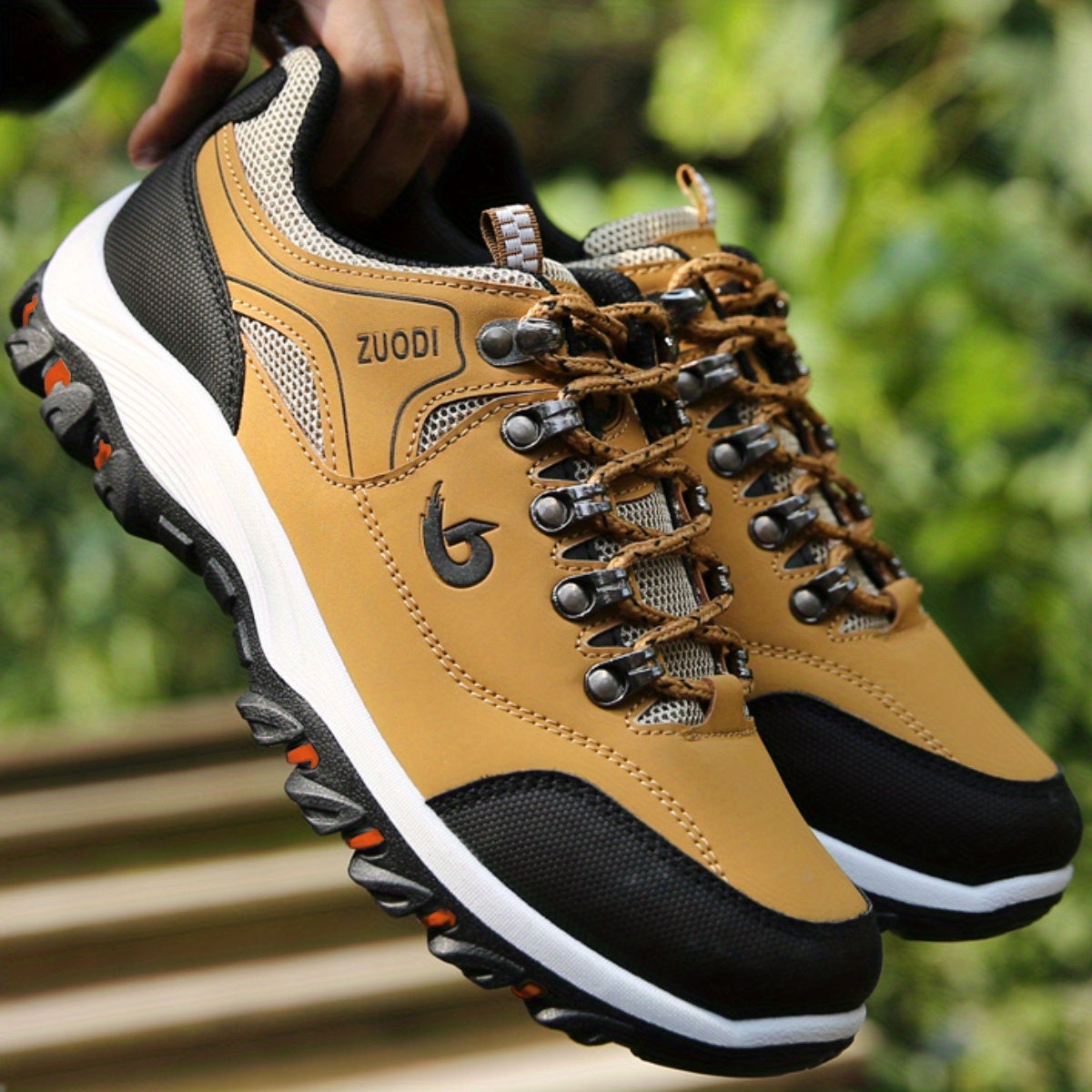 Men's Lace up Sneakers Athletic Shoes Breathable Hiking Shoes