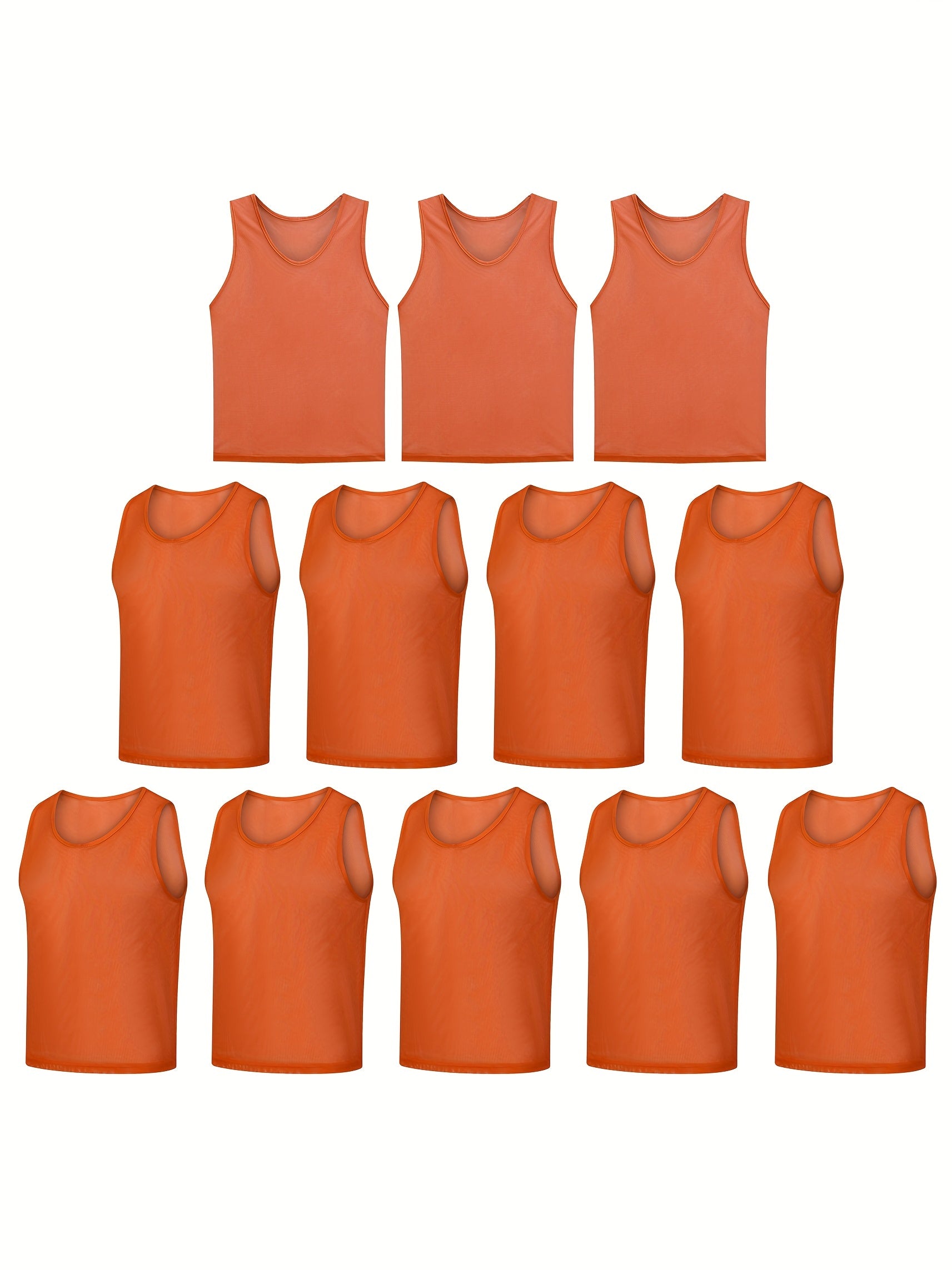 12pcs Men's Sleeveless Round Neck Tank Top for Summer Training