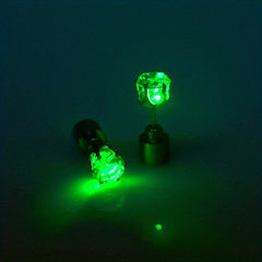 LED Luminous Earrings Flash Crown Christmas Halloween Decorations