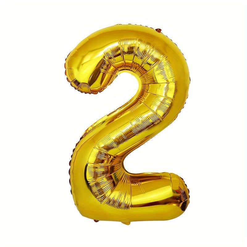 4pcs Golden Number Balloons Year Party Decoration Christmas Wedding Decor
