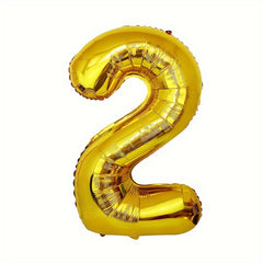 4pcs Golden Number Balloons Year Party Decoration Christmas Wedding Decor