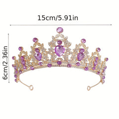 Bridal Crystal Crown Earrings Necklace Set Wedding Jewelry