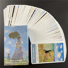 Claude Monet Tarot Deck Impressionism Art Tarot Card with Guidebook