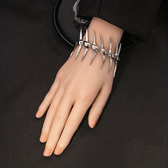 Punk Style Thorns Fishbone Bracelet for Halloween Party