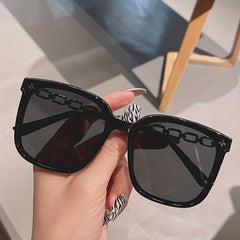 Square Polarized Sunglasses Metal Glasses UV400