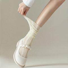 Twist Lace Mesh Socks Women's Stockings