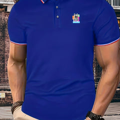 Rabbit Skeleton Pattern Men's Golf Shirt