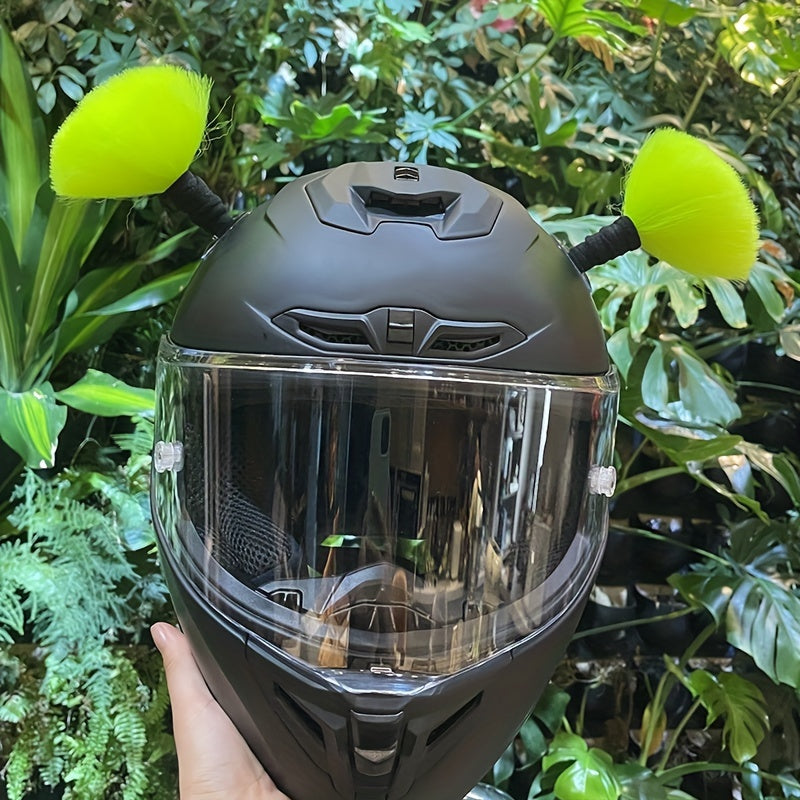 Colorful Short Pigtail Helmet Accessory for Smooth Surfaces