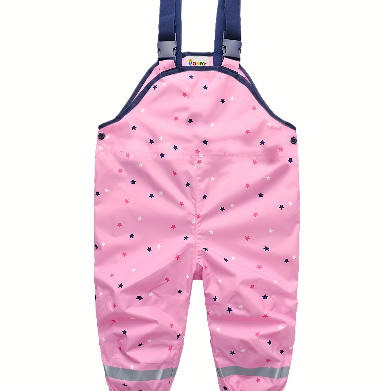 Waterproof Star Graphic Overalls for Girls