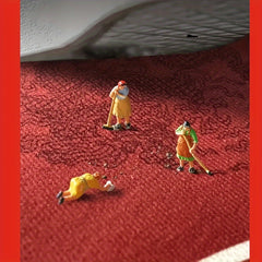 Santa Claus Pattern Area Rug Soft and Comfortable Floor Mat