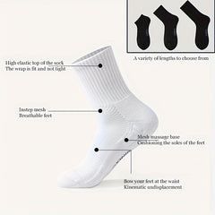5 pairs Men's Thick Padded Crew Socks