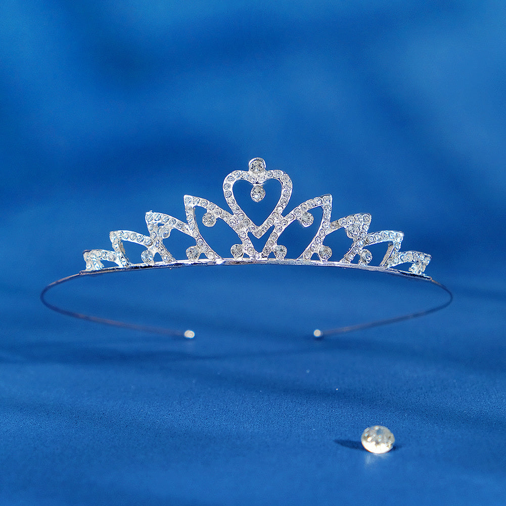 Cubic Zirconia Crystal Tiara Headband Bridal Wedding Hairband Crown