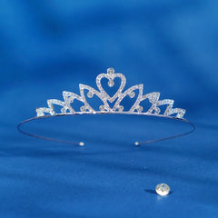 Cubic Zirconia Crystal Tiara Headband Bridal Wedding Hairband Crown