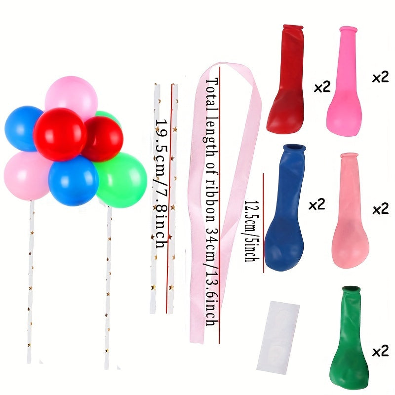 Latex Confetti Sequin Balloon Set for Christmas Birthday Cake Decoration