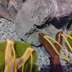 High Precision Wooden Slingshot Toy Outdoor Play Rubber Band