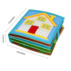 DIY Felt Quiet Book 3D Activities Cloth Story Book Preschool Learning Education