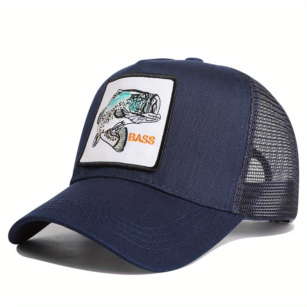 Fishing Hat Baseball Cap Trucker Breathable Grid Fishing Accessories