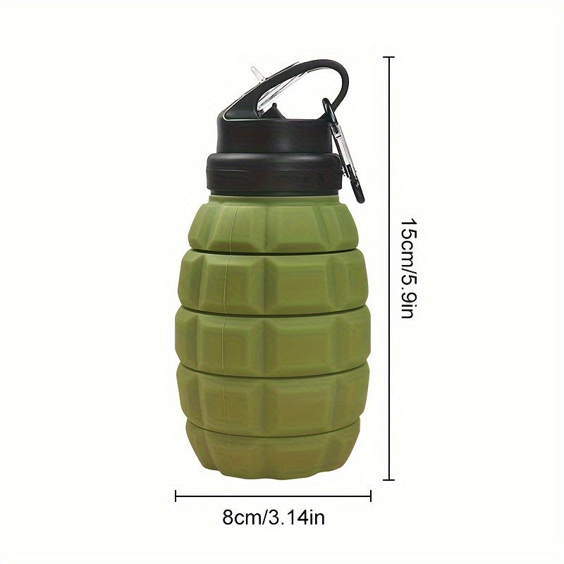 Foldable Silicone Water Cup Leakproof Bottle Portable for Fitness Travel