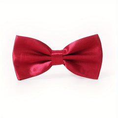 Men's Solid Bow Tie for Wedding Party Banquet