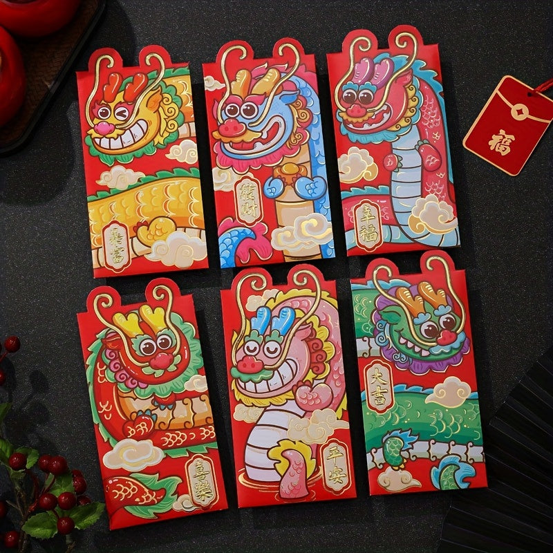 Year Of The Dragon Red Envelope Chinese Lucky Money Envelope
