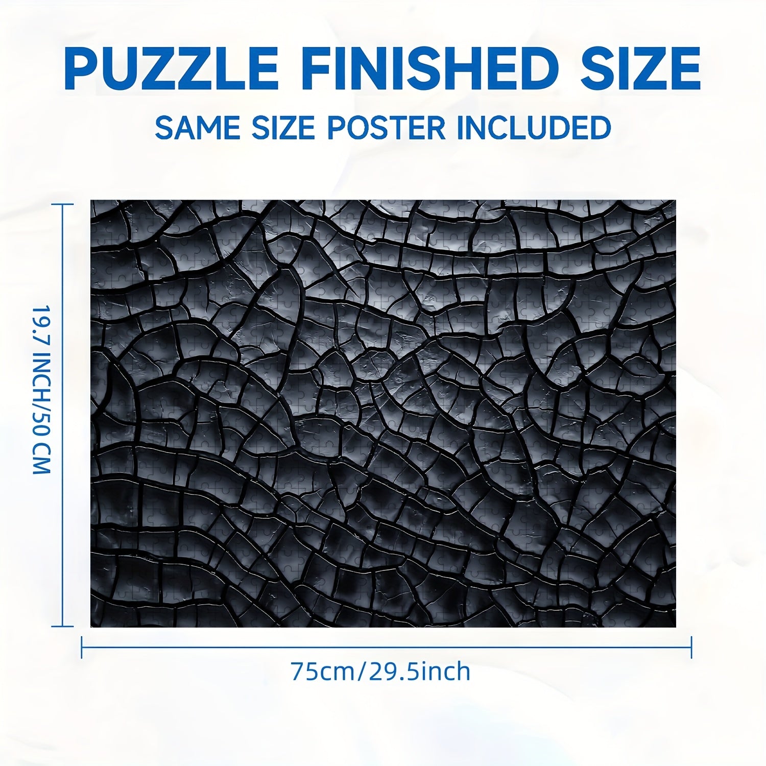 Cracked Mud Texture Jigsaw Puzzle for Adults Intermediate Challenge