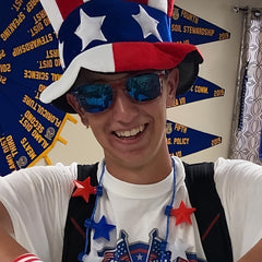 American Flag Party Sunglasses, Set of 4