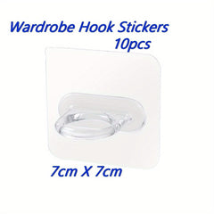 10pcs Baby Storage Hook Stickers No Poles Included