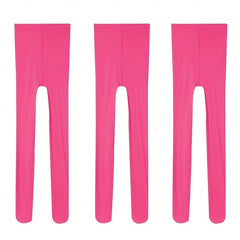 3 Pairs Girls Thin Breathable Pantyhose for School and Daily Wear