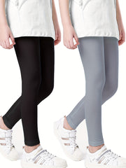 Girls Stretch Athletic Leggings High Waist Yoga Pants Kids Spring Clothes