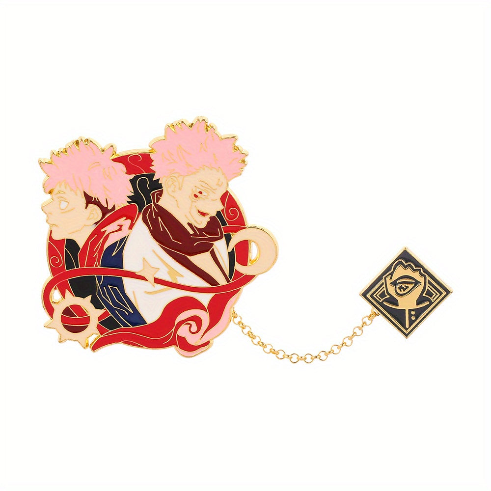 Anime Tassel Brooch Metal Enamel Lapel Pin Hat Brooch Pin Jewelry