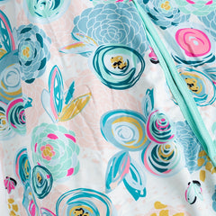 Girl's Floral Print Seat Cover with Sunshade