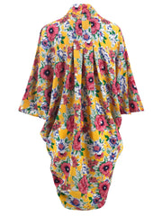 Floral V Neck Cover Up Shirt Rah Guard Kimono