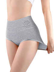 Floral Print High Waist Panties
