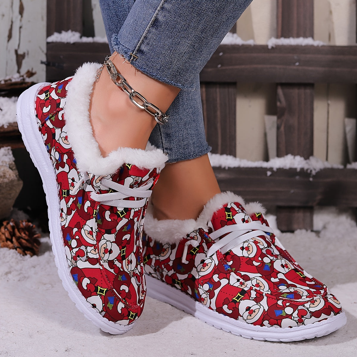 Santa Claus Winter Snow Boots