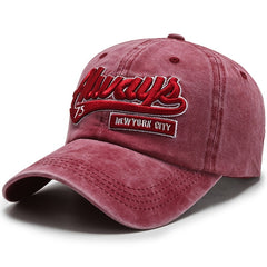 Vintage Washed ALWAYS Embroidered Men's Baseball Cap