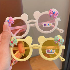 Kids Sunglasses Little Kid Bow Cartoon Girls Sun Protection Sunglasses